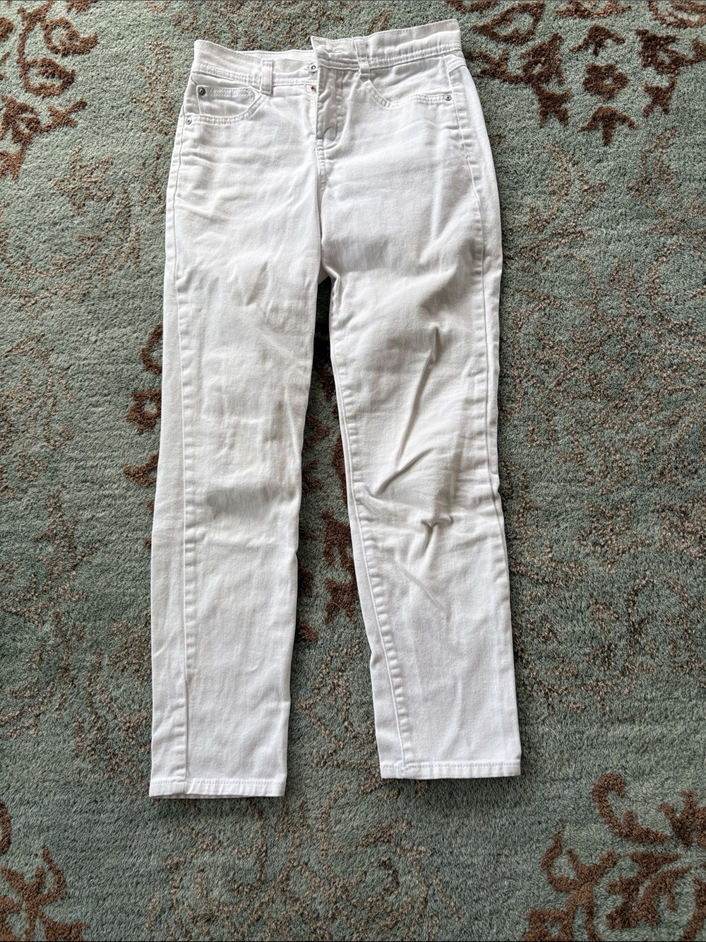 White Style & Co. Petite Tummy Control Jeans